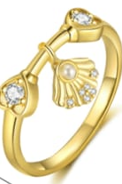 CUTE OCEAN PEARL BAND RING-Jewelry-Krush Kandy, Women's Online Fashion Boutique Located in Phoenix, Arizona (Scottsdale Area)