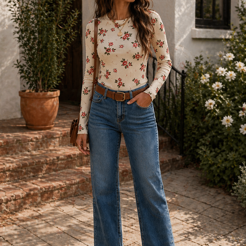 Bloom Muse Sheer Mesh Top