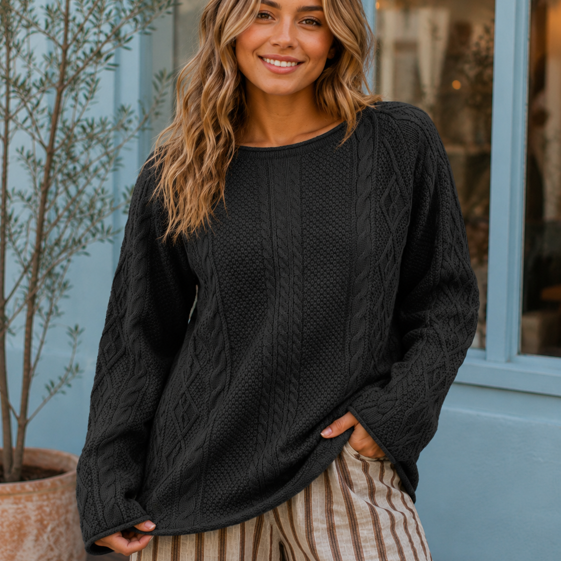 Wander & Weave Cable Knit Sweater