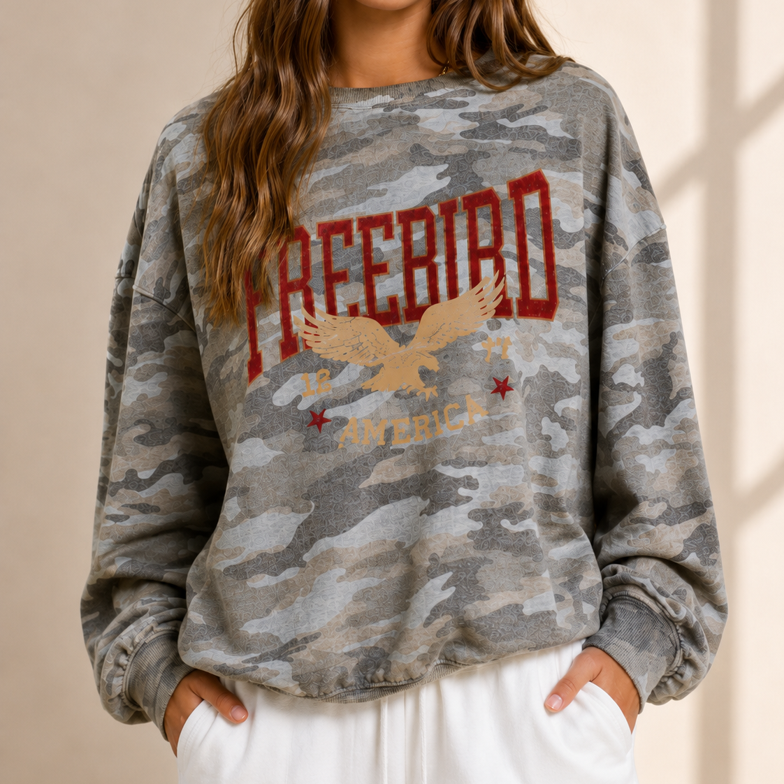 🦅 Freebird Oversized Long Sleeve Top