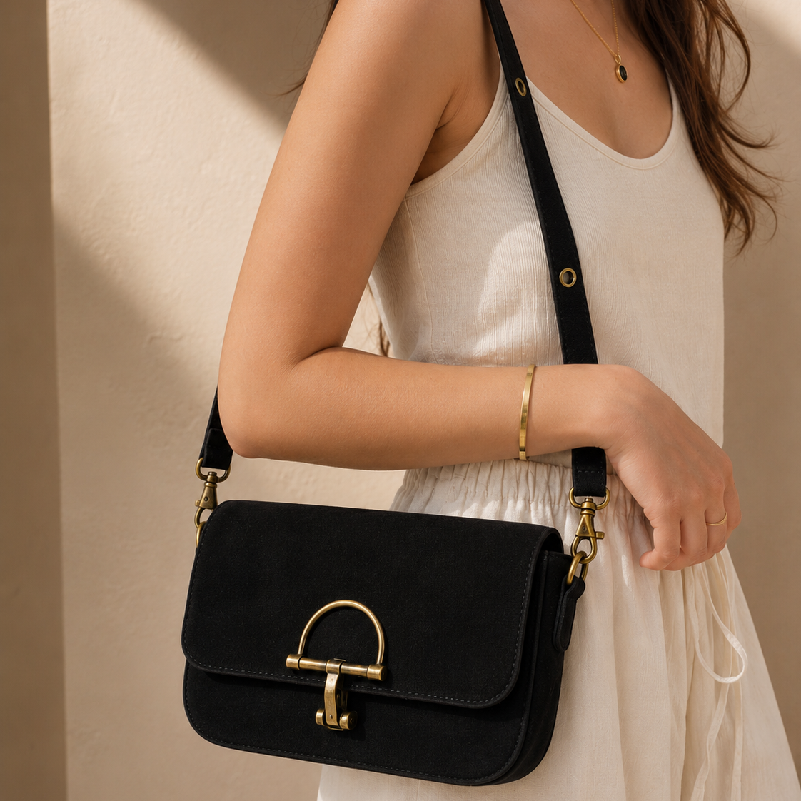 Cowy Suede- Crossbody
