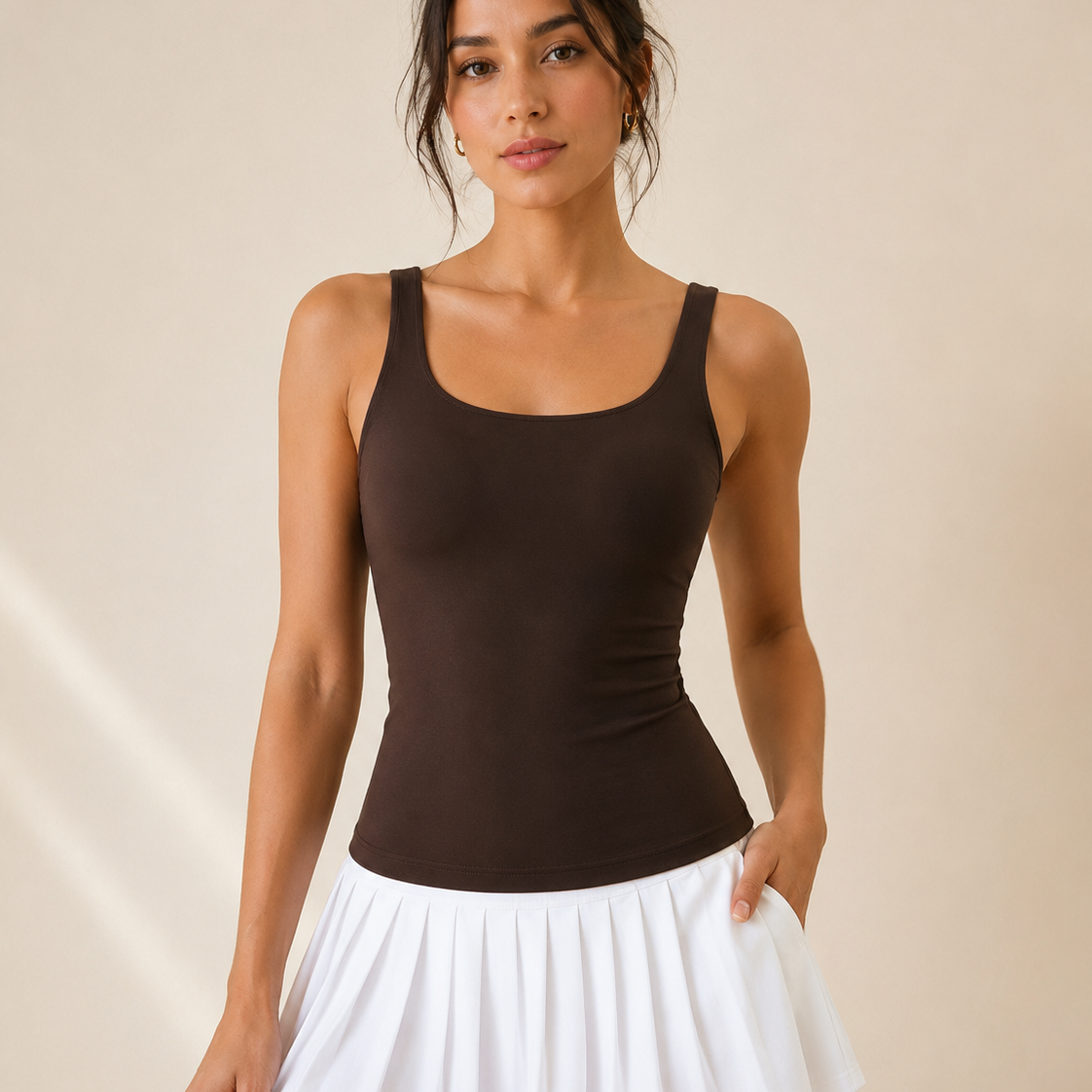 The Essential Sculpt Square Neck Tank