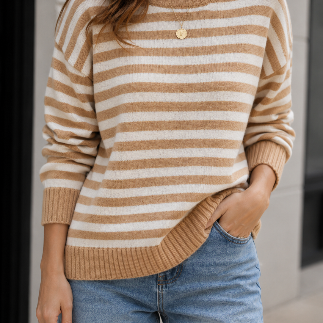 Coastal Stripe Relaxed Knit Sweater
