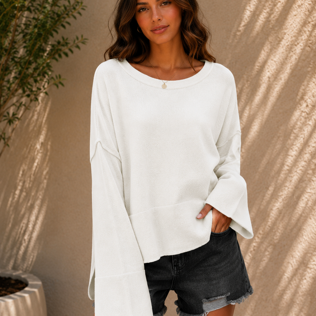 Autumn Breeze Bell Sleeve Sweater