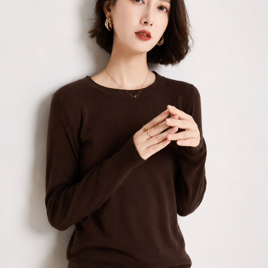 Everyday Luxe Fine Knit Pullover Sweater