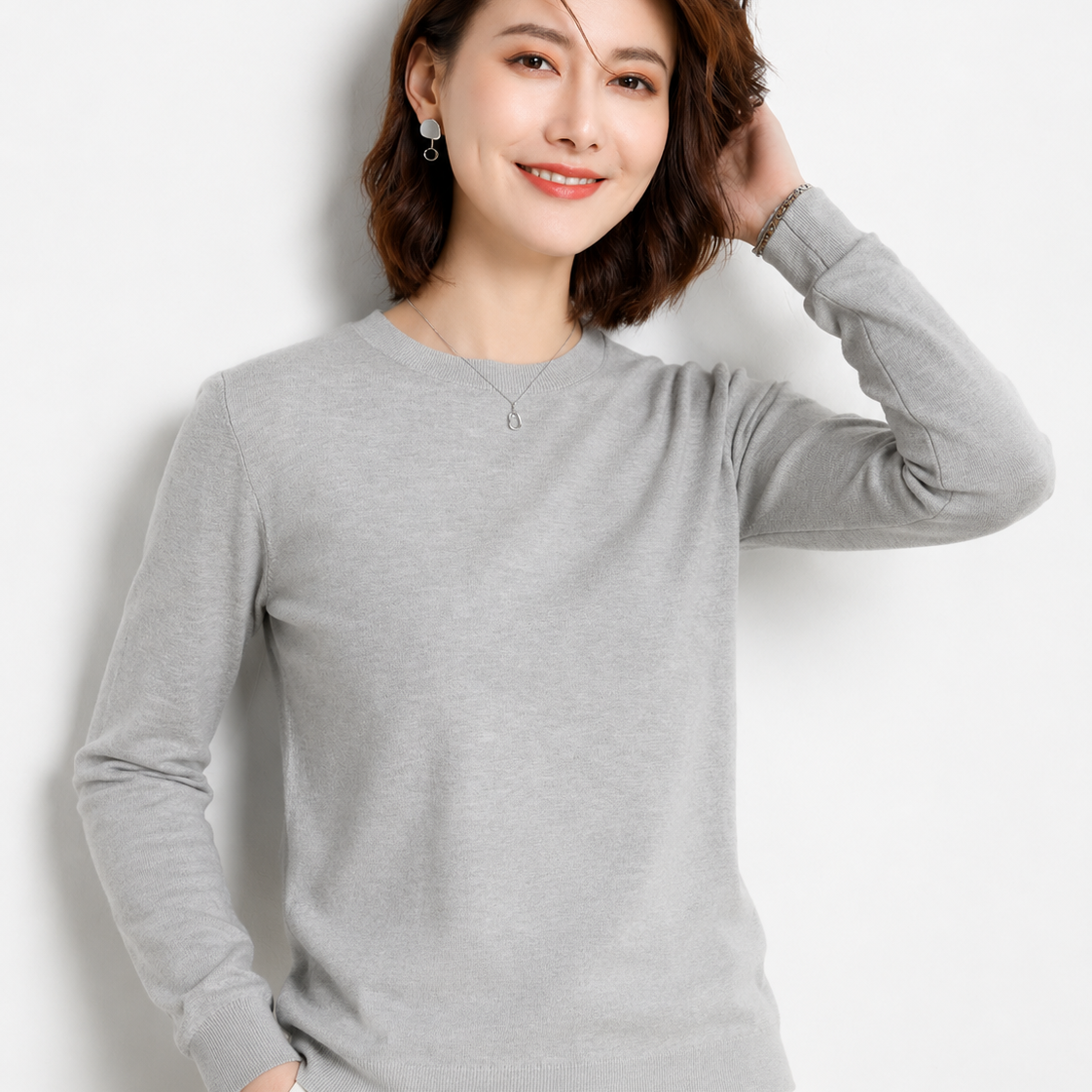 Everyday Luxe Fine Knit Pullover Sweater