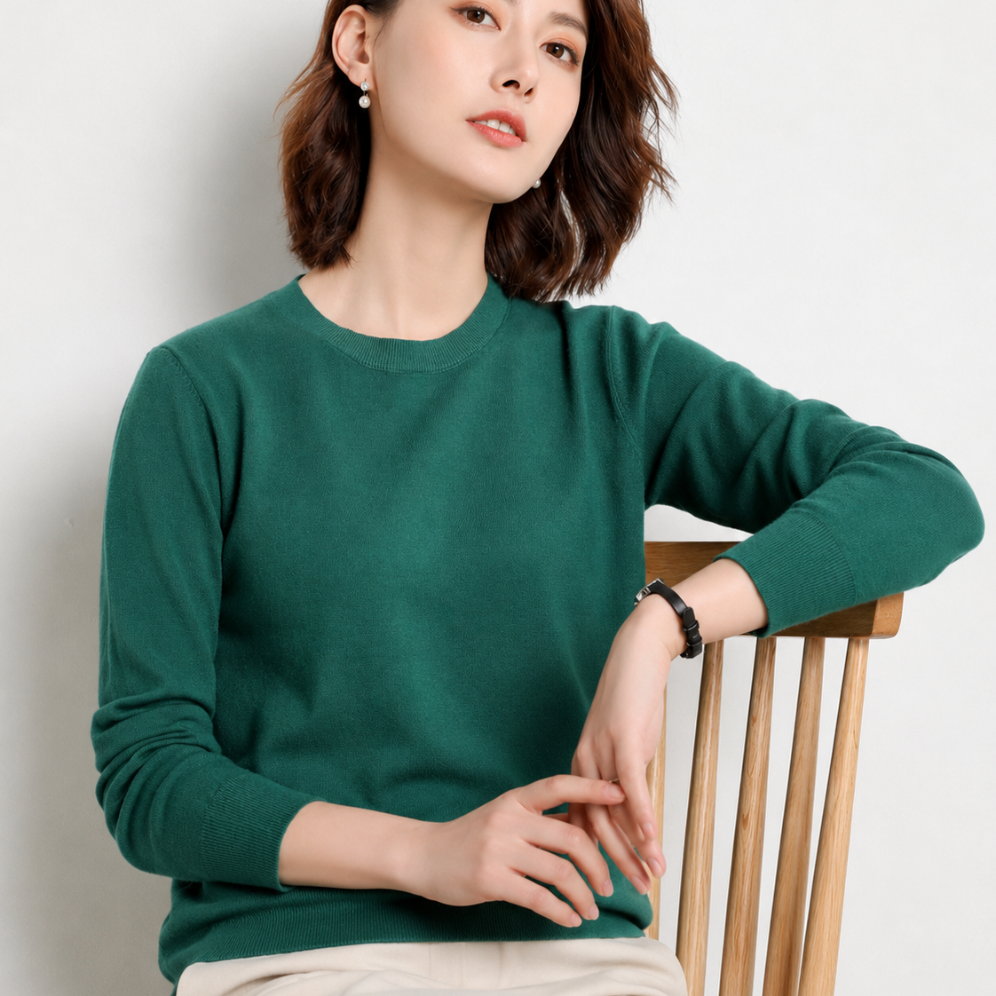 Everyday Luxe Fine Knit Pullover Sweater