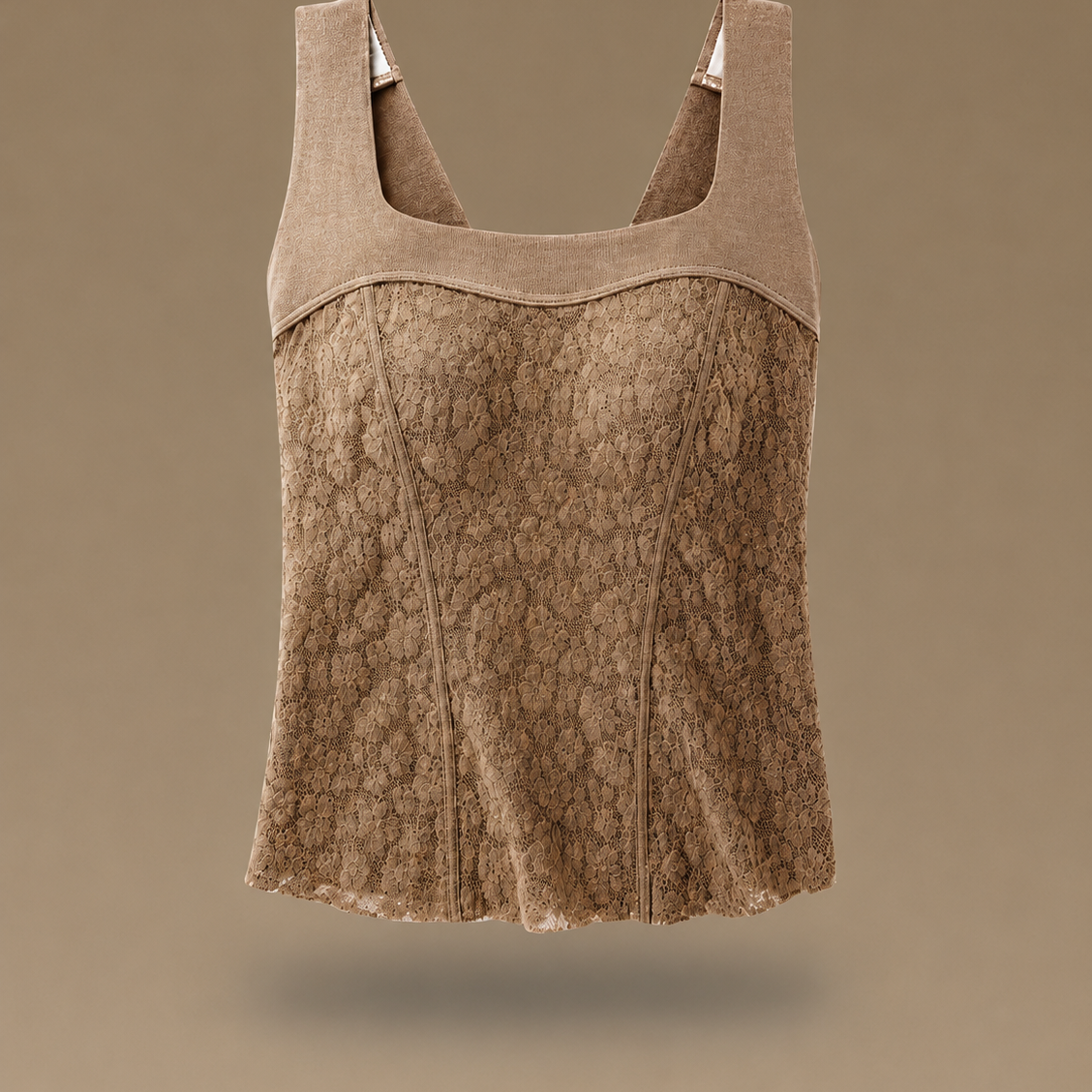 Soft Embrace Lace Trim Thermal Cami