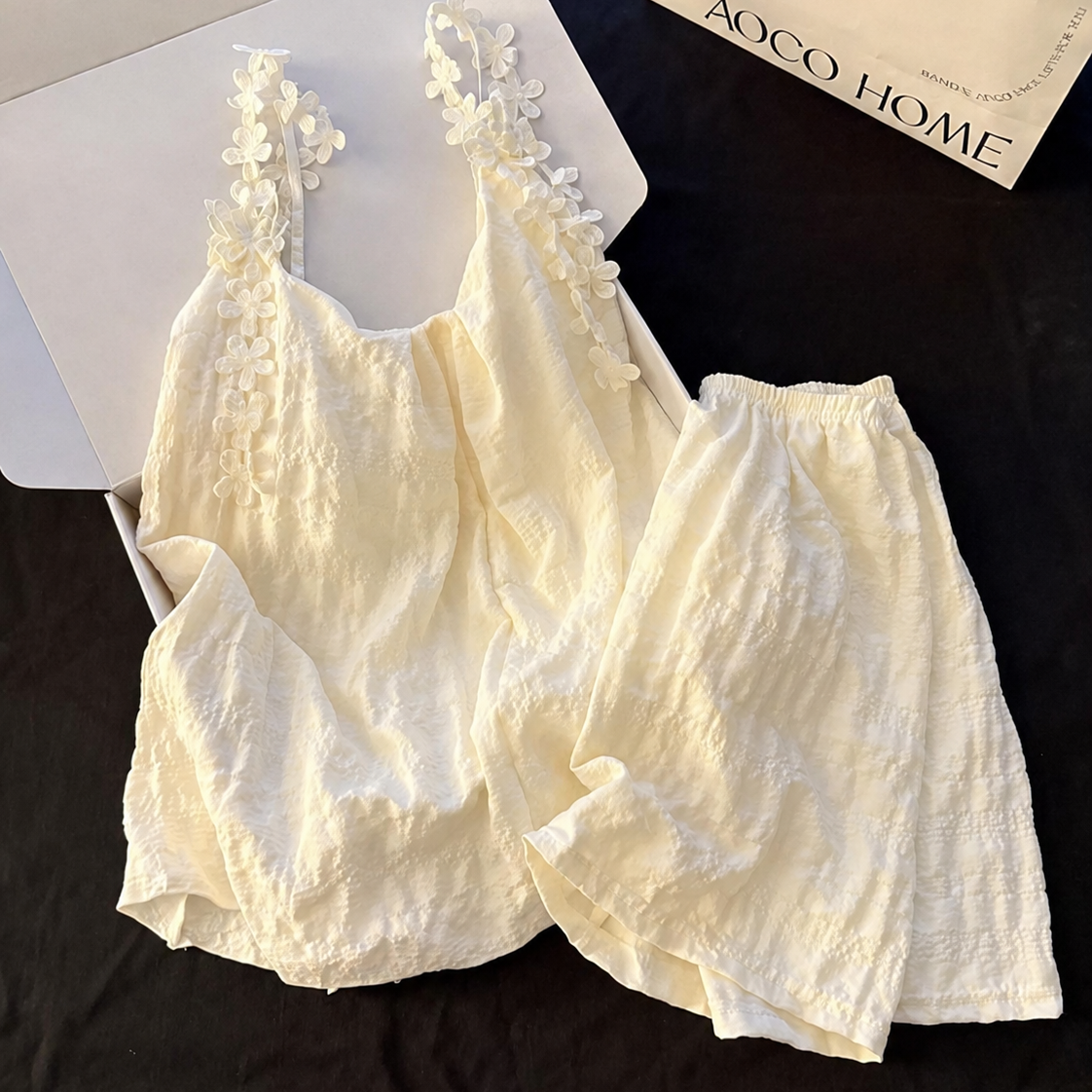 Blossom Dream Lace Trim Lounge Set
