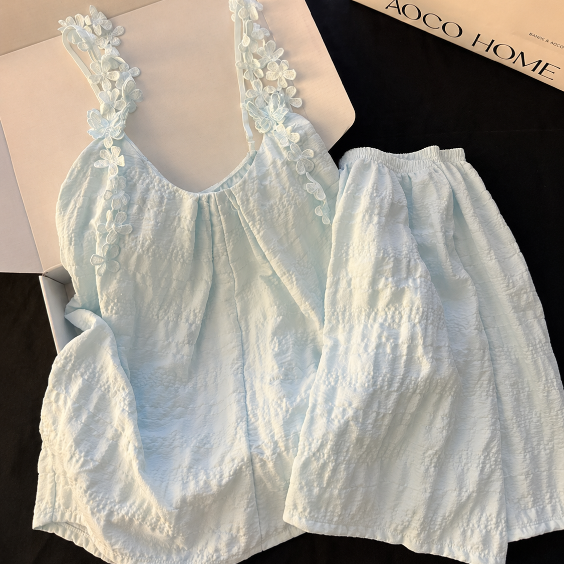 Blossom Dream Lace Trim Lounge Set