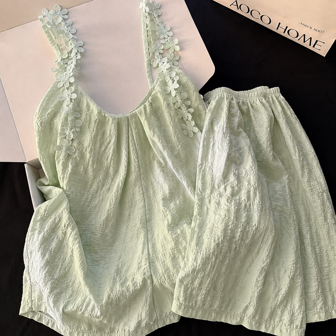Blossom Dream Lace Trim Lounge Set