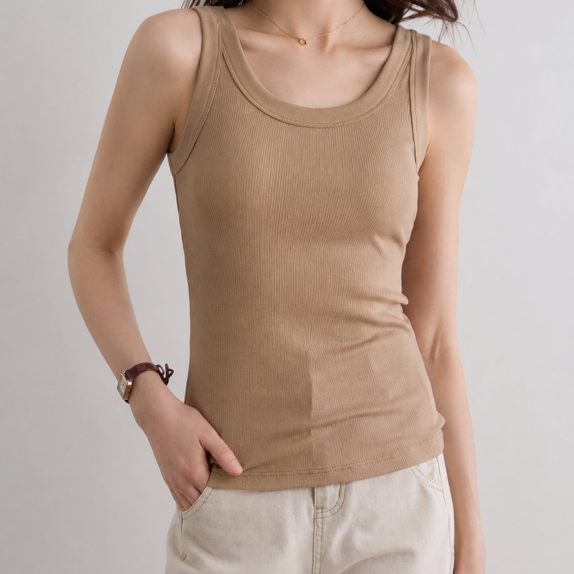Everyday Luxe Ribbed Tank Top