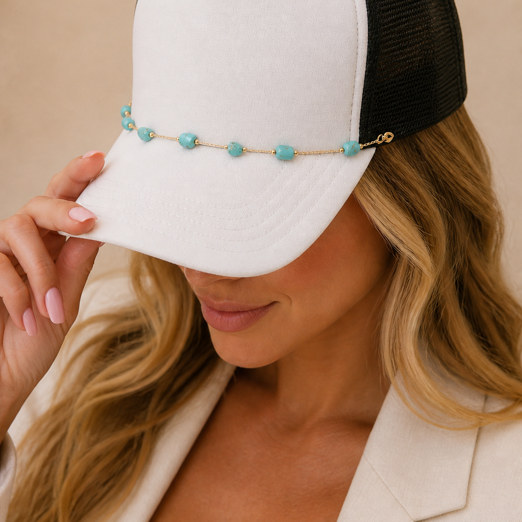 Turquoise Trail Trucker Hat Chain