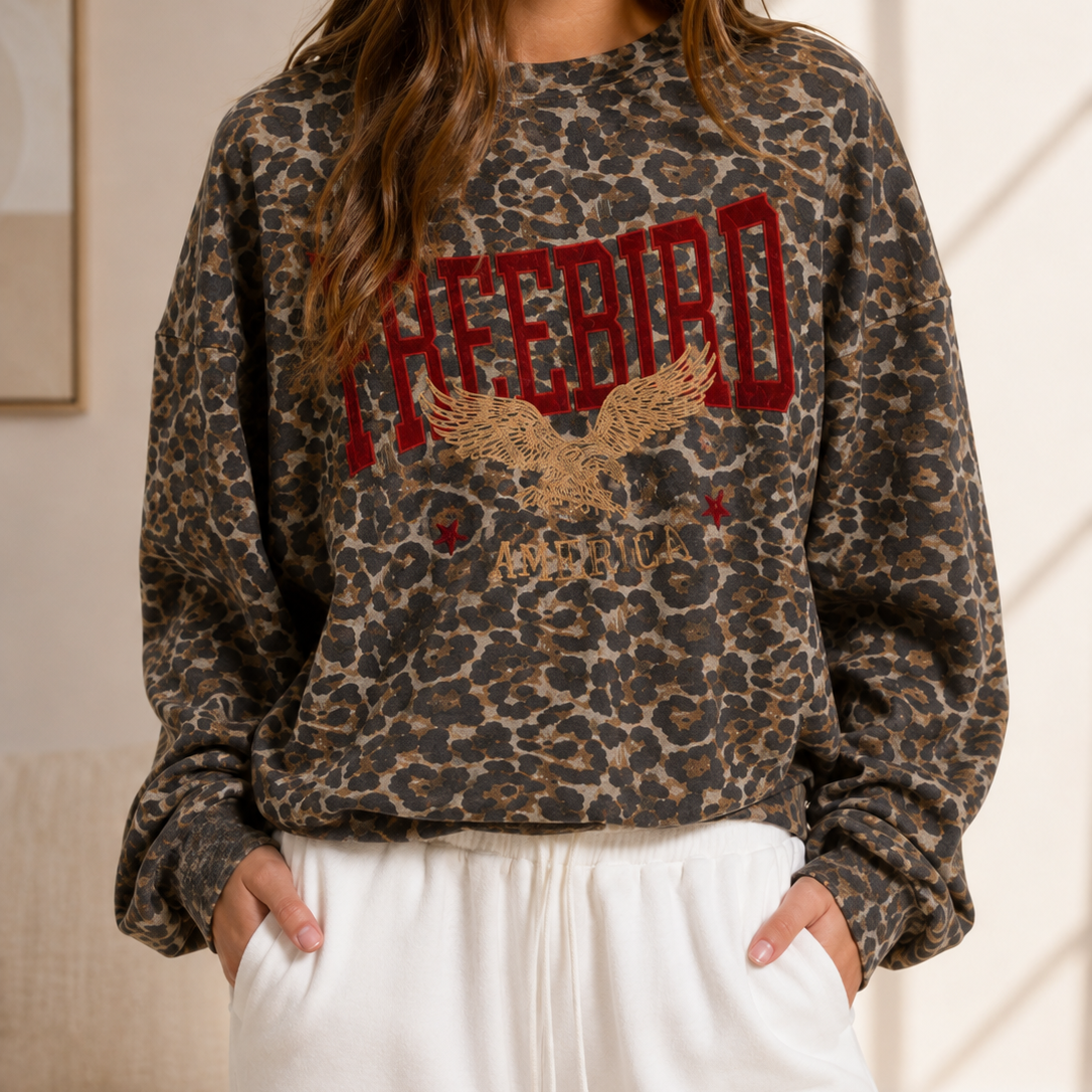 🦅 Freebird Oversized Long Sleeve Top