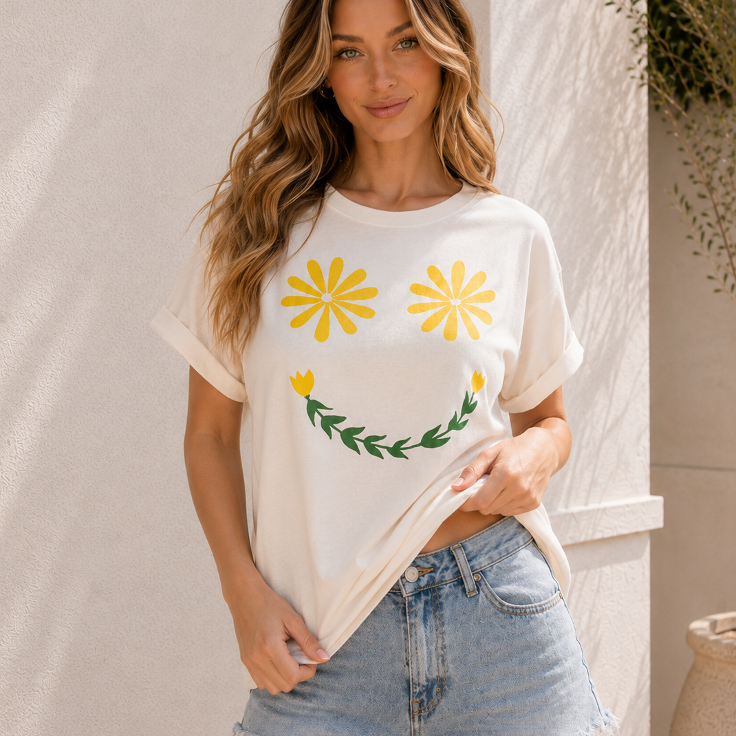 Sunny Bloom Graphic Tee