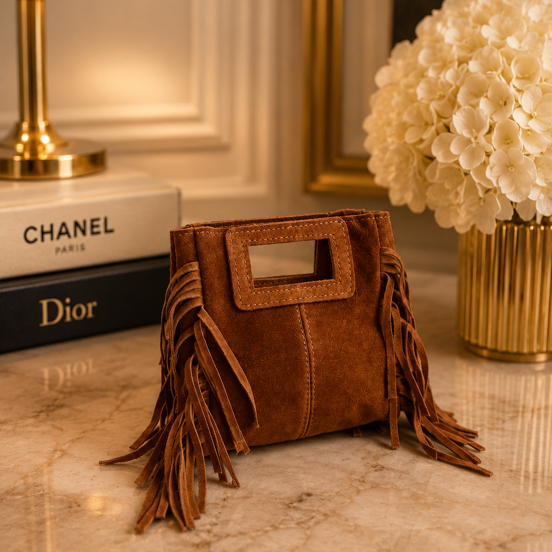 Lilly Fringe Suede Mini Bag