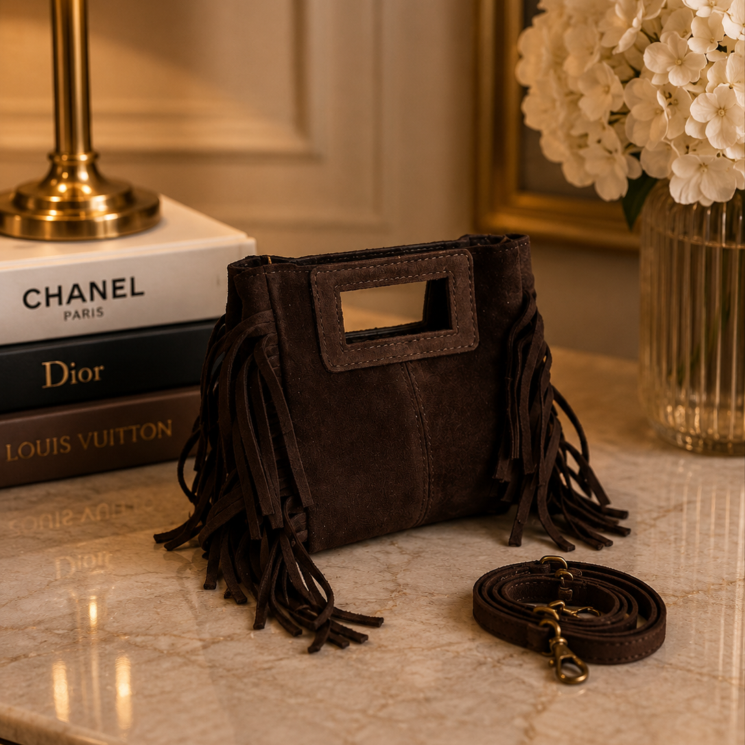 Lilly Fringe Suede Mini Bag