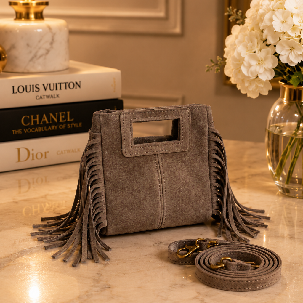 Lilly Fringe Suede Mini Bag