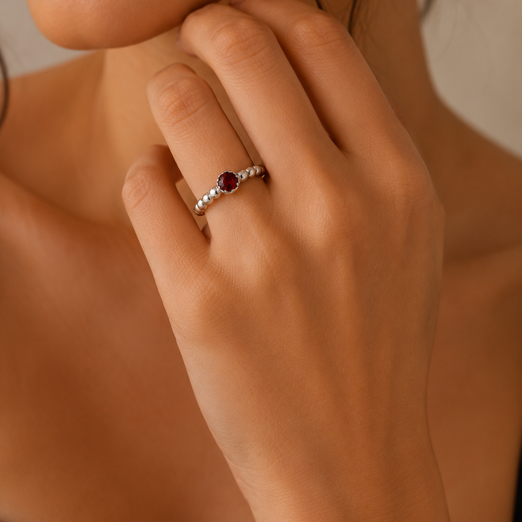 Celestial Bead Gemstone Ring S.No 8