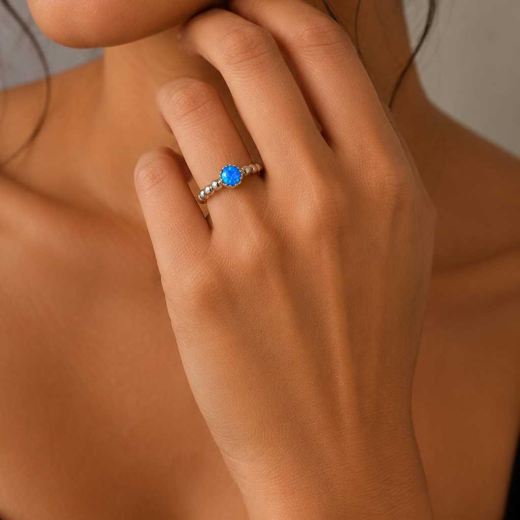 Celestial Bead Gemstone Ring S.No 8