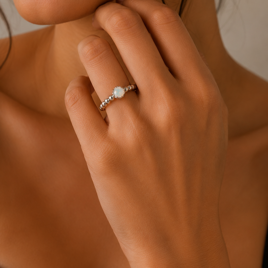 Celestial Bead Gemstone Ring S.No 8
