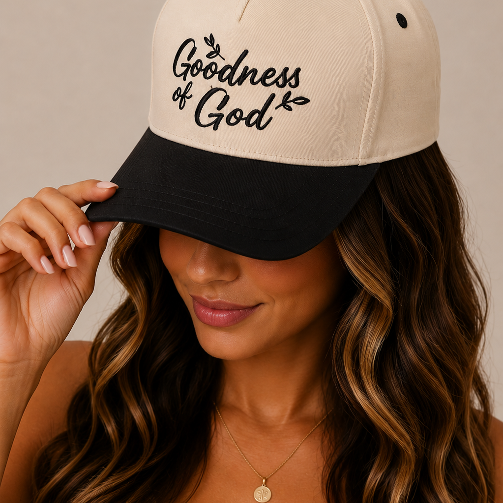 Goodness of God Embroidered Two-Tone Trucker Hat