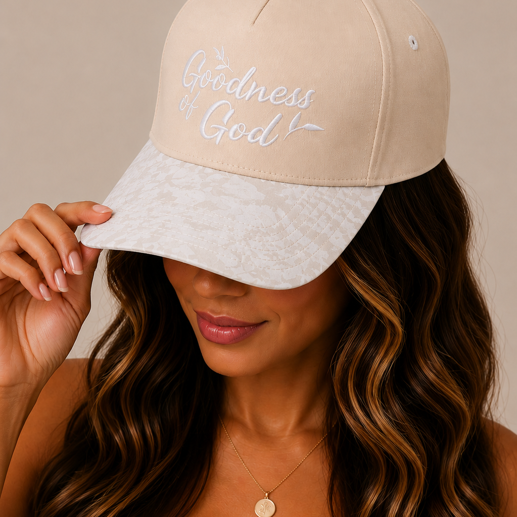 Goodness of God Embroidered Two-Tone Trucker Hat