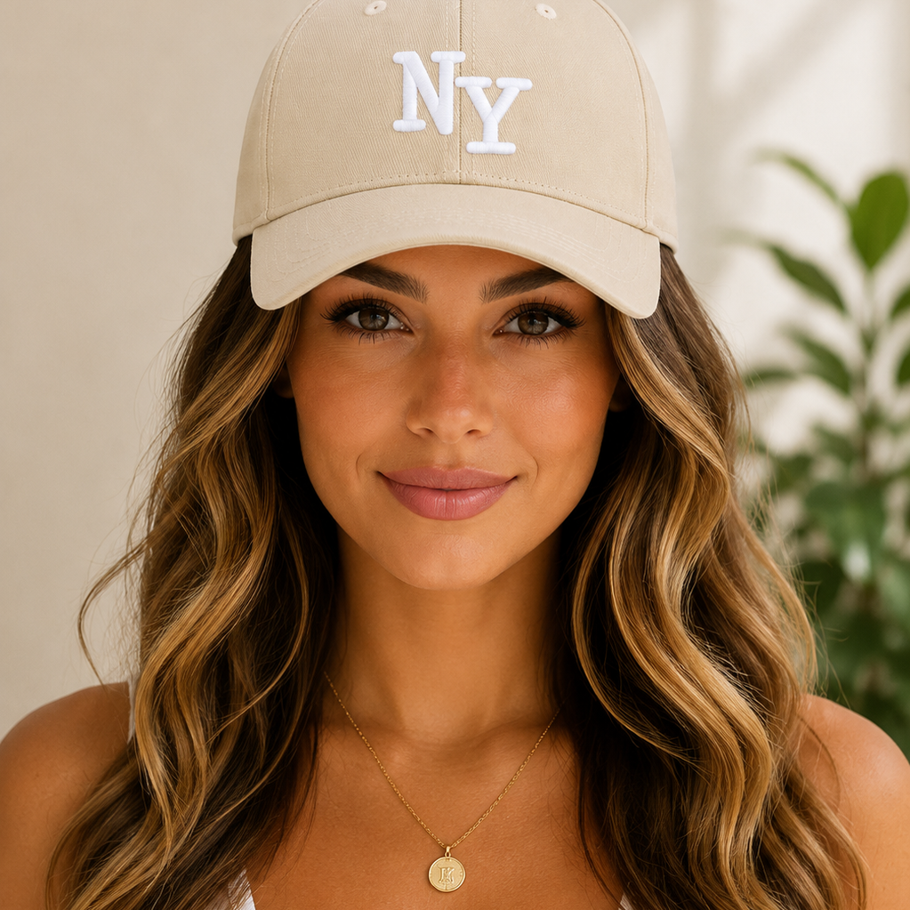 City Logo Embroidered Monogram Baseball Cap Hat