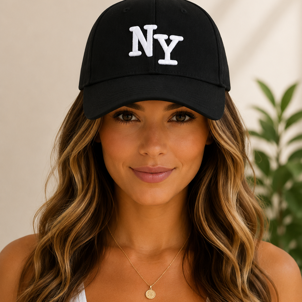 City Logo Embroidered Monogram Baseball Cap Hat