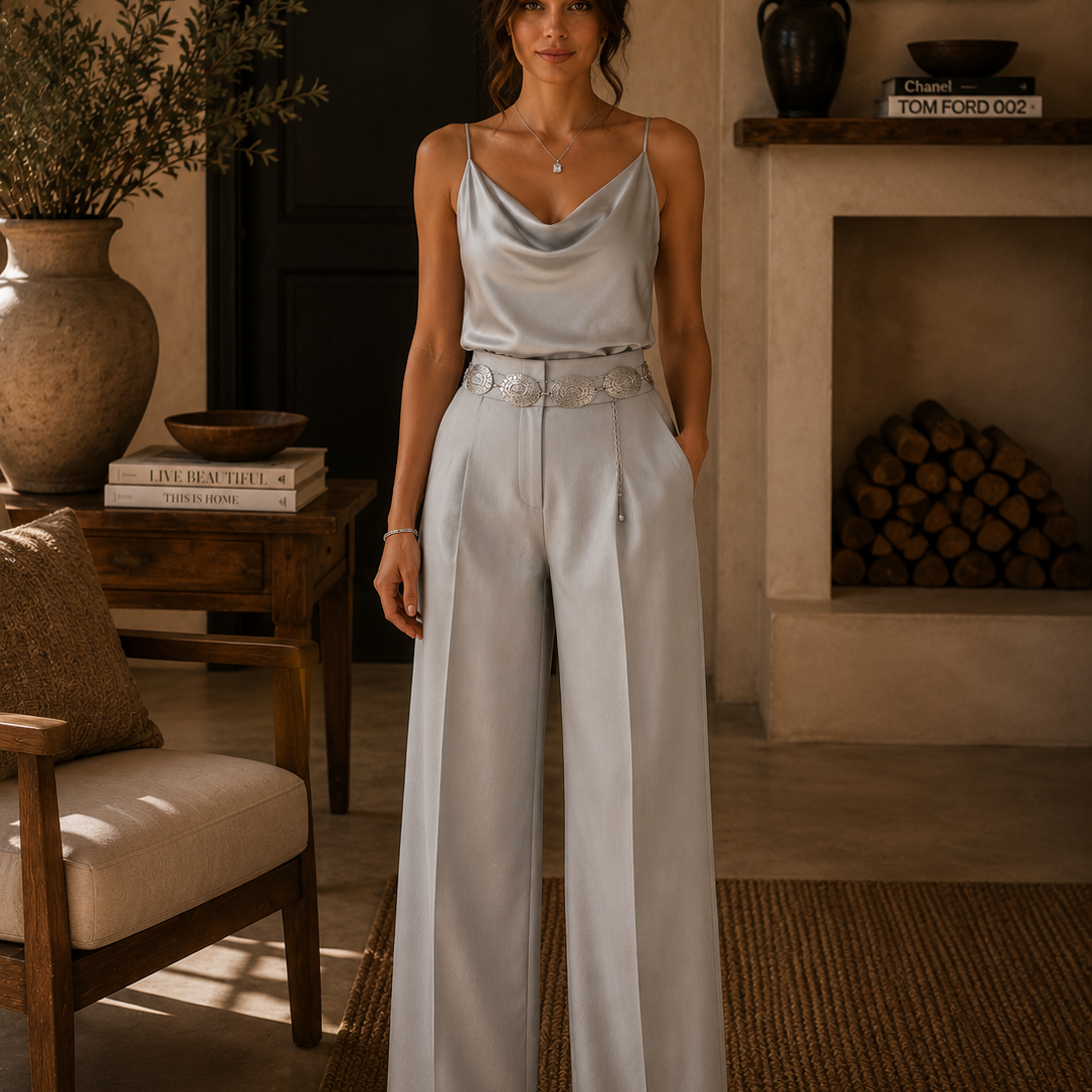 Starburst Scalloped Concho Chain Belt