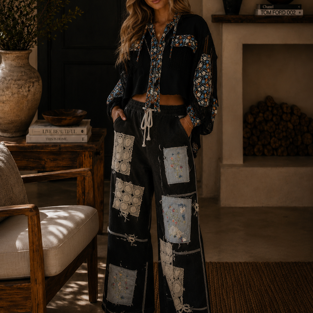 POL Woven Balloon Sleeve Jacket