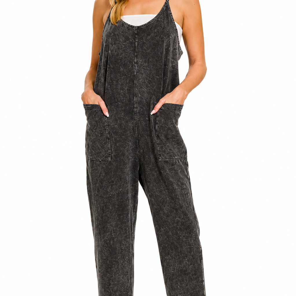 Gold Coast Mineral Washed Jumpsuit Overalls