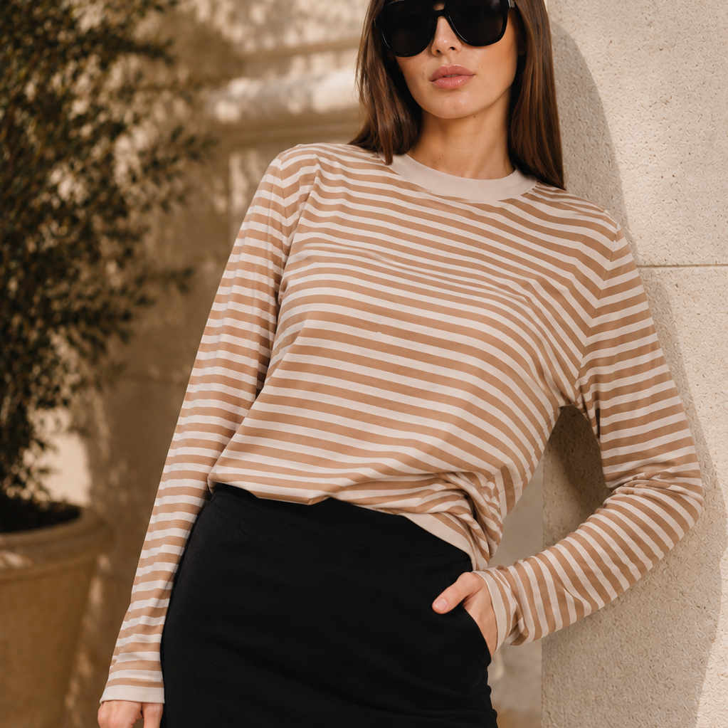 Long Sleeve Stripe Sweater