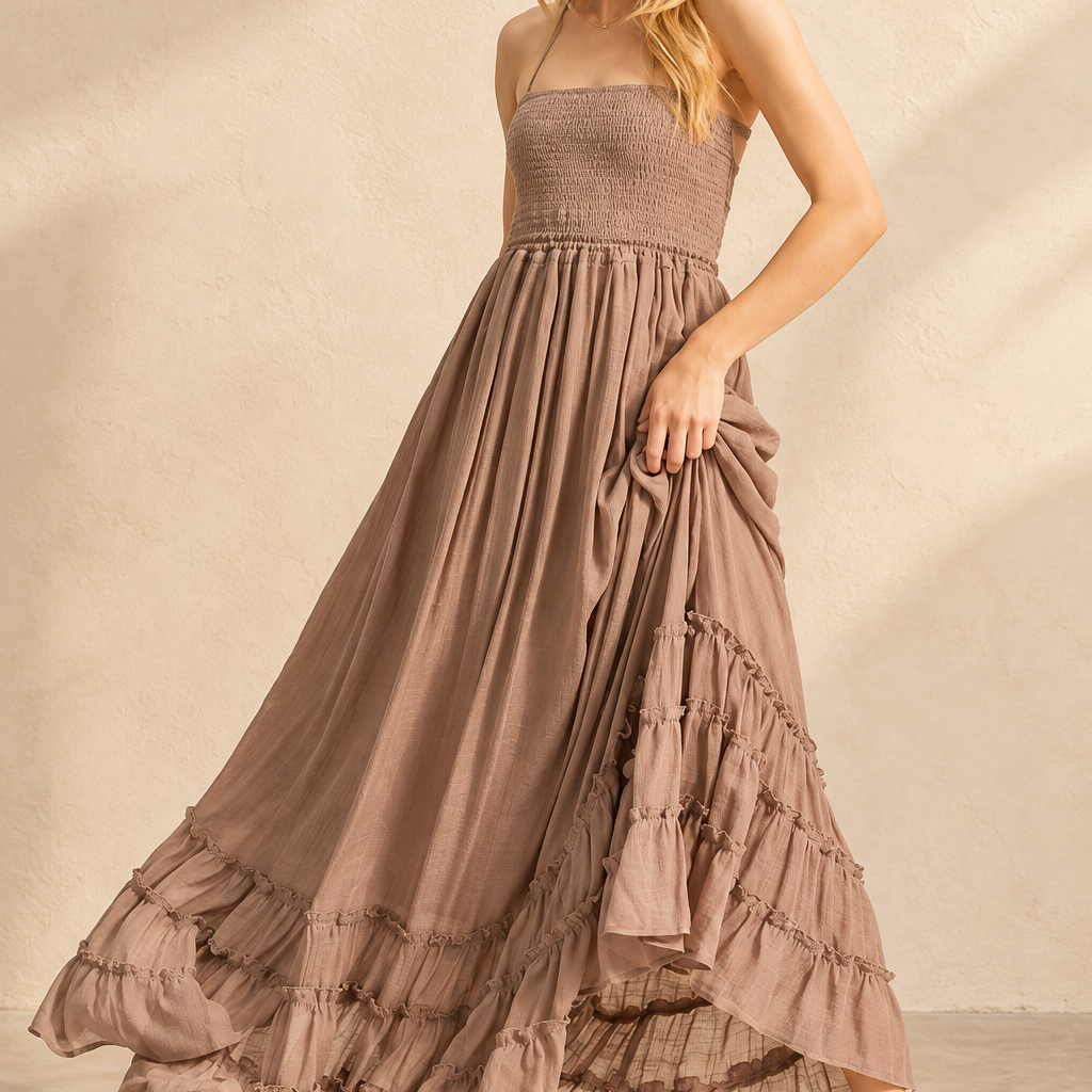 Twirl Away Tiered Maxi Dress
