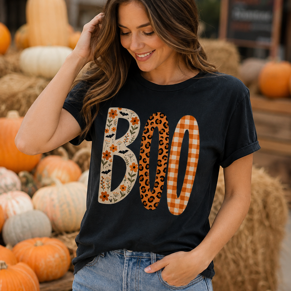 BOO Halloween Graphic Tee