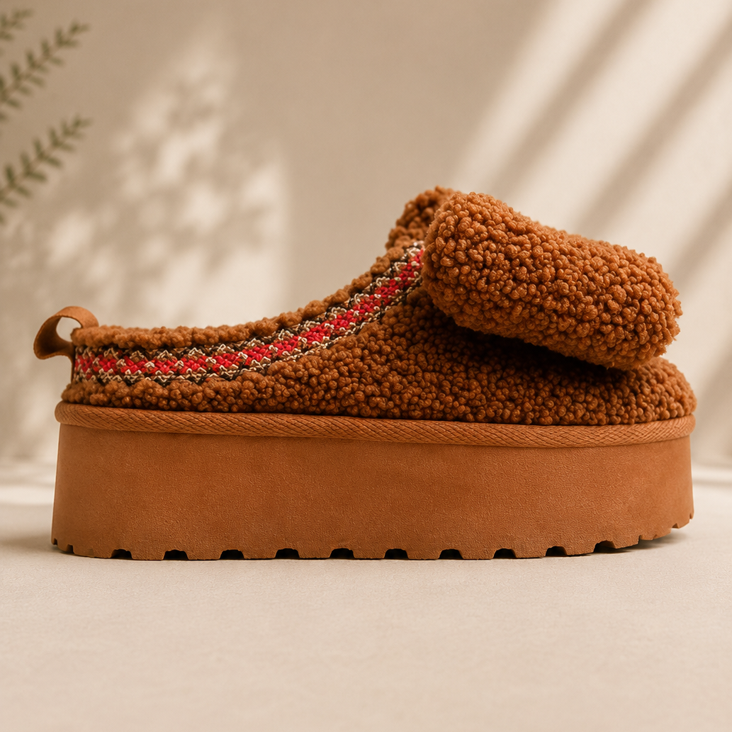 Bow-tiful Sherpa Slippers