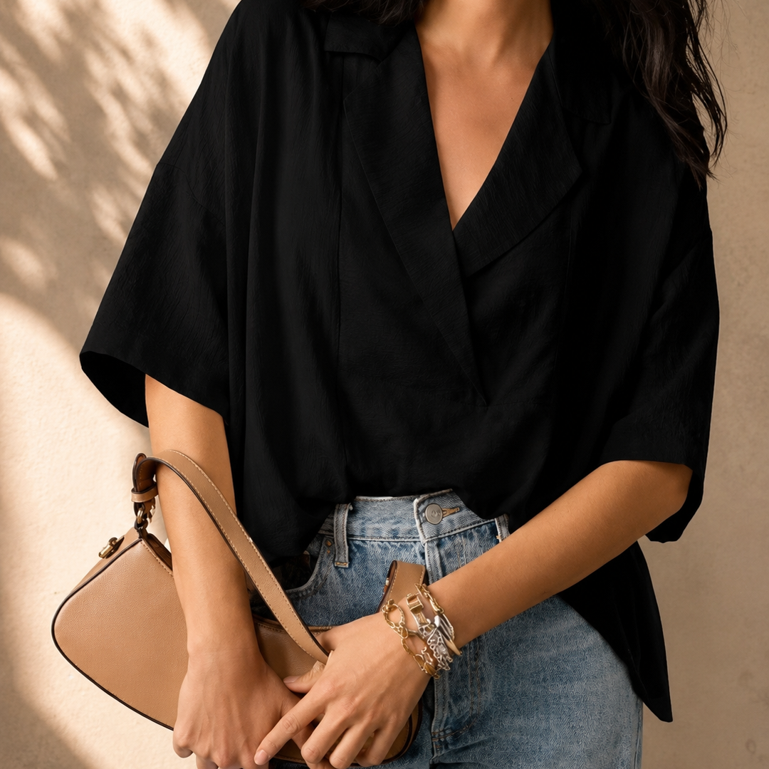 Boardwalk Breeze Collared Blouse