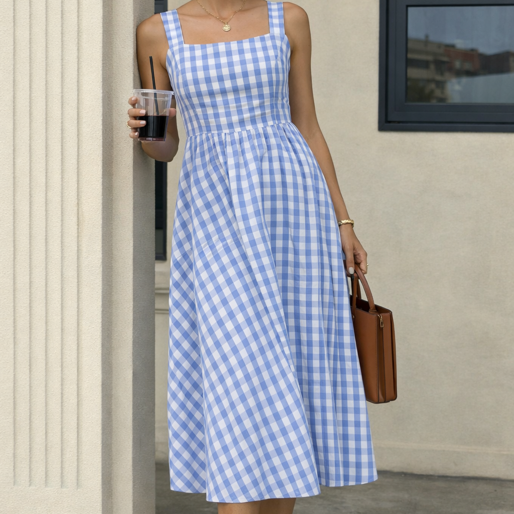 Breezy Stripe Midi Sundress