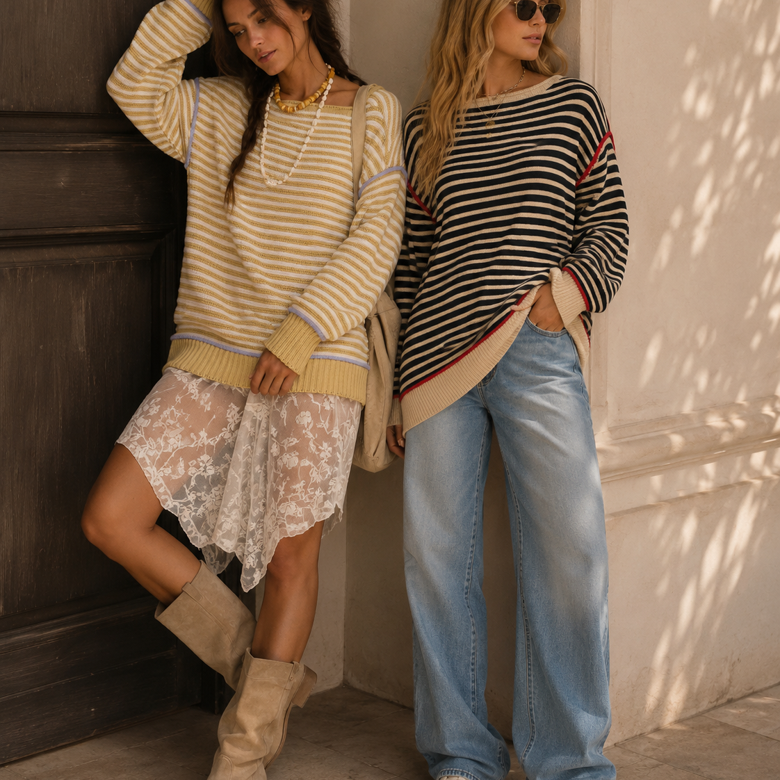 Classic Oversized Stripe Sweater