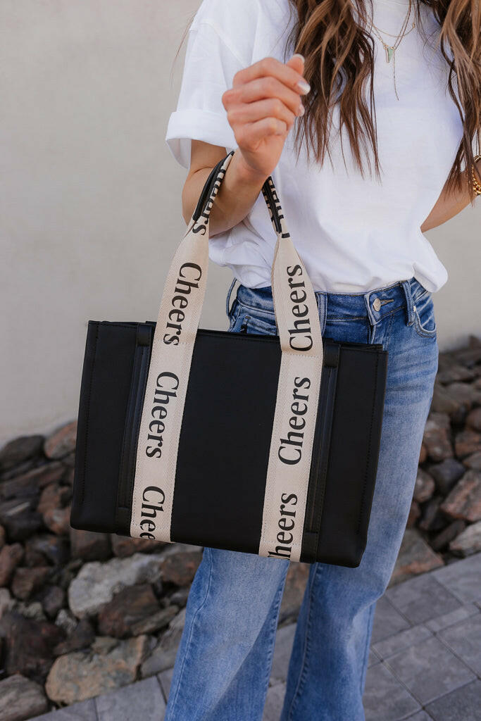 Cheers (Tote Bag) Shoulder Bag With Wallet Set-Purses & Bags-Krush Kandy, Women's Online Fashion Boutique Located in Phoenix, Arizona (Scottsdale Area)