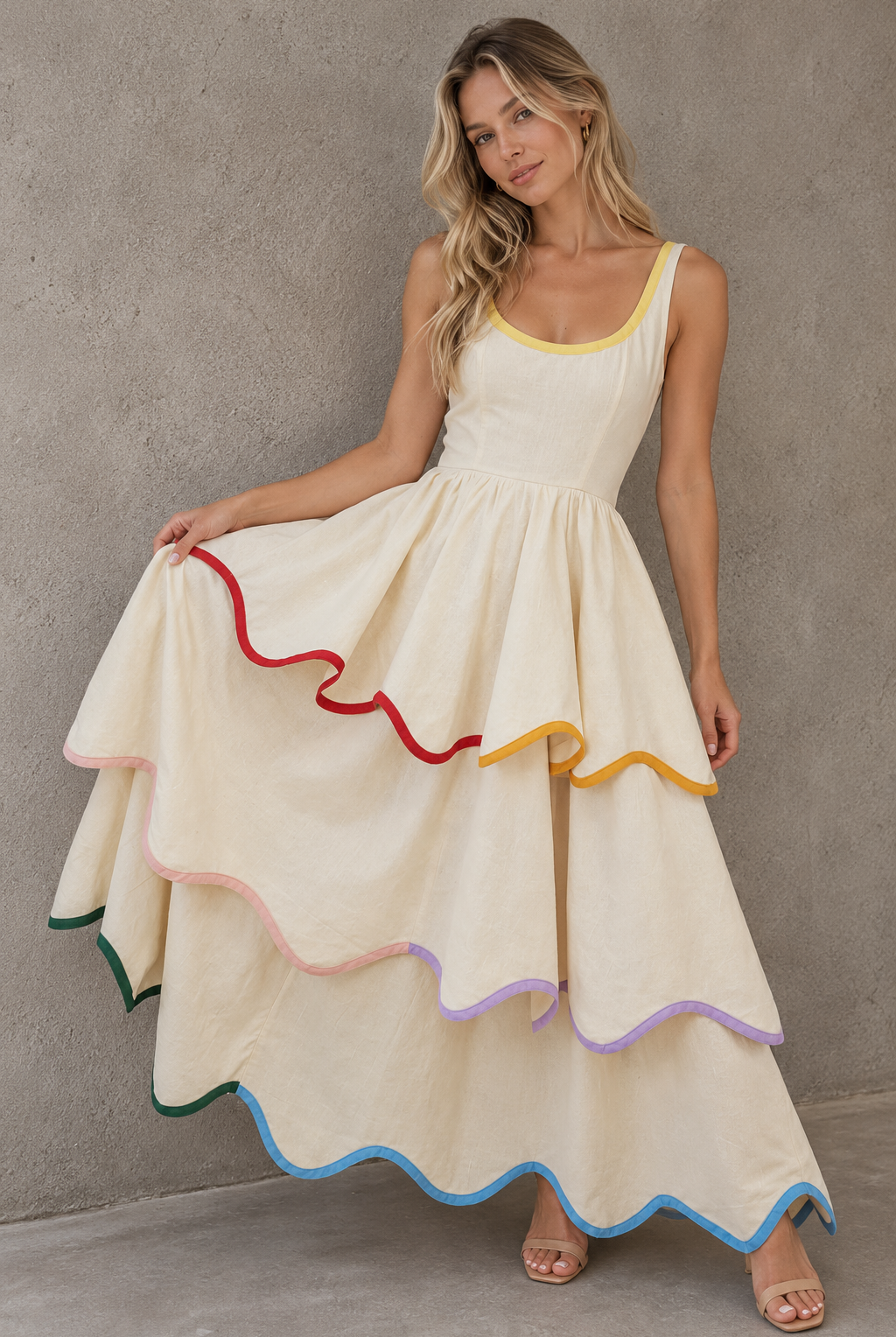 Colorful Scalloped Linen Dress.png