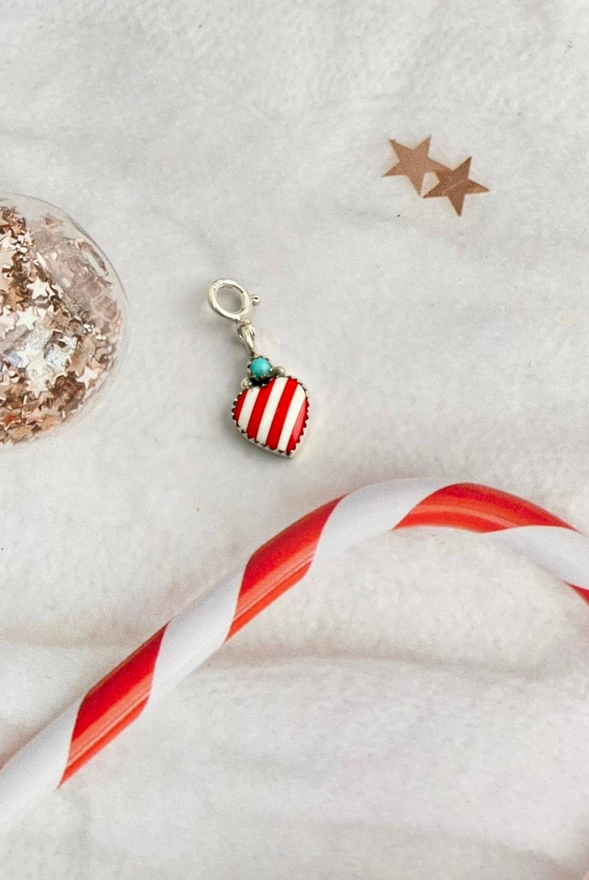 Holly Jolly Red & White Christmas Charms-Charms & Pendants-Krush Kandy, Women's Online Fashion Boutique Located in Phoenix, Arizona (Scottsdale Area)