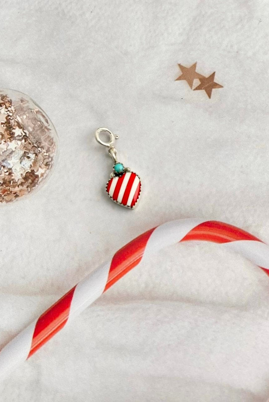 Holly Jolly Red & White Christmas Charms-Charms & Pendants-Krush Kandy, Women's Online Fashion Boutique Located in Phoenix, Arizona (Scottsdale Area)
