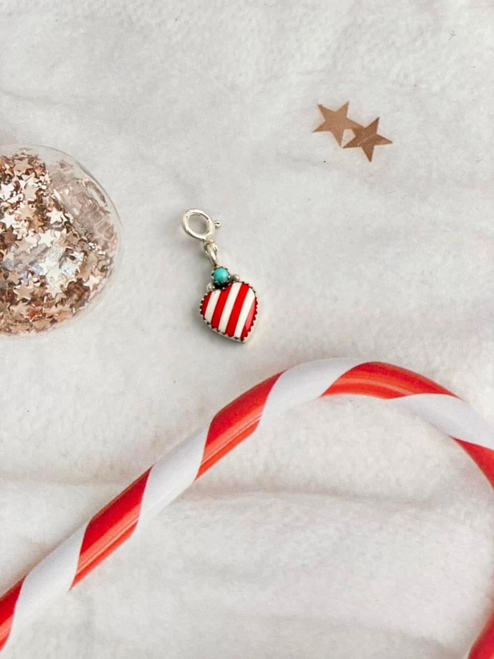 Holly Jolly Red & White Christmas Charms-Charms & Pendants-Krush Kandy, Women's Online Fashion Boutique Located in Phoenix, Arizona (Scottsdale Area)
