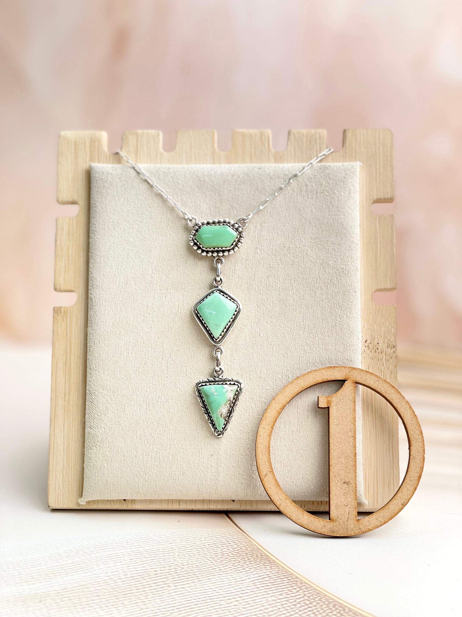 Australian Varascite Lariat Necklace Sno 15-Necklaces-Krush Kandy, Women's Online Fashion Boutique Located in Phoenix, Arizona (Scottsdale Area)