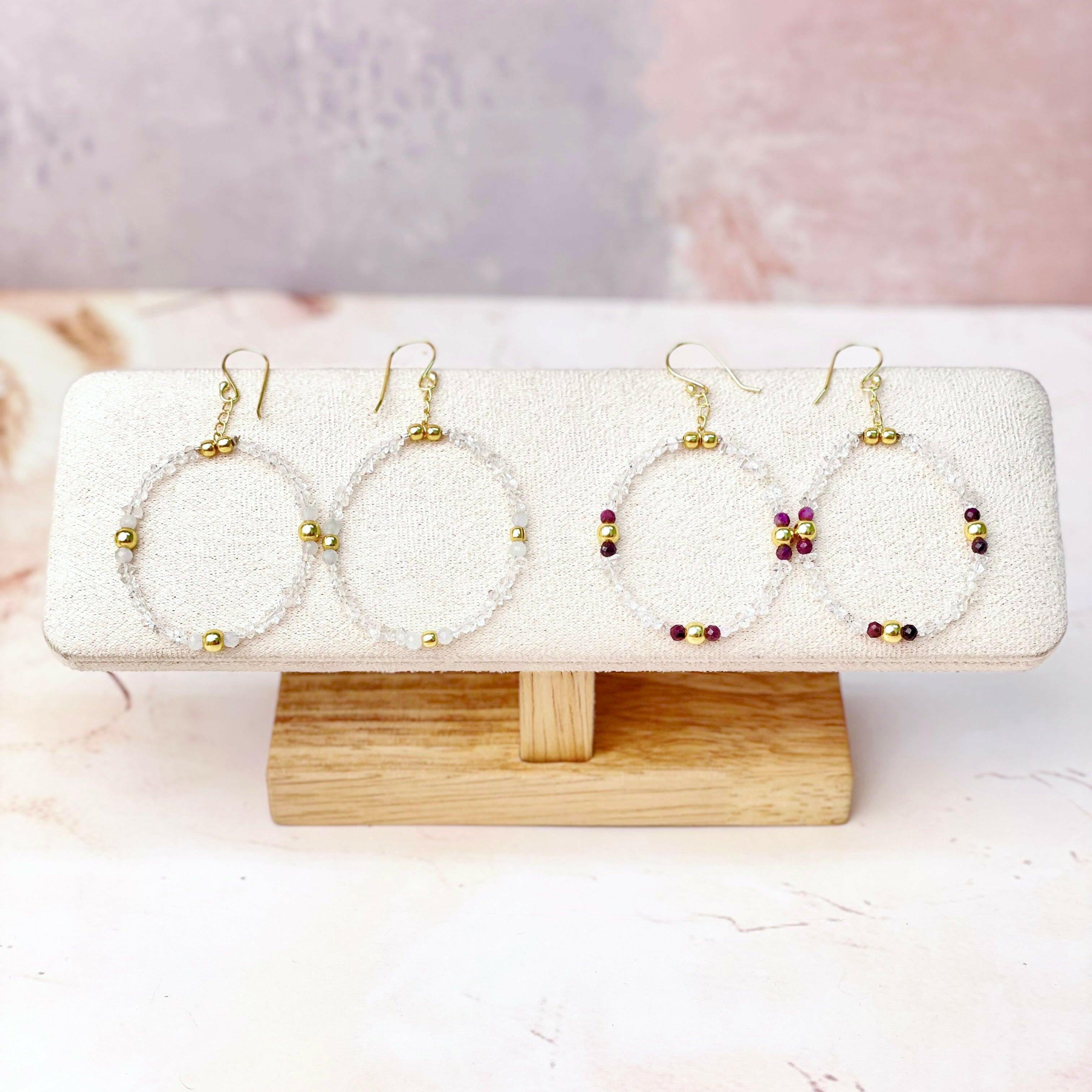 Herkimer Bling Multi Gem Oval Earrings-Earrings-Krush Kandy, Women's Online Fashion Boutique Located in Phoenix, Arizona (Scottsdale Area)