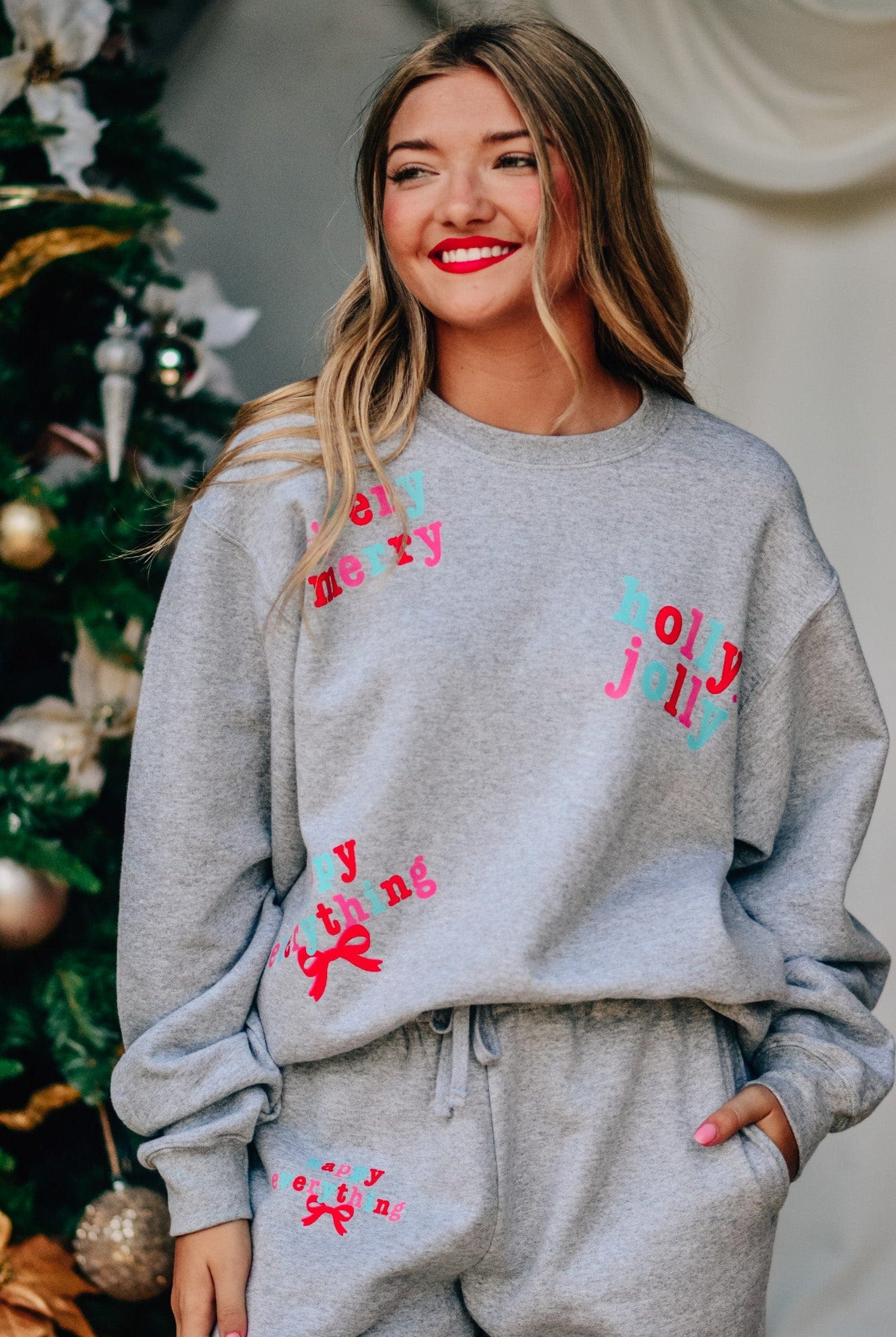 Holly Merry Everything Sweatshirt-Krush Kandy, Women's Online Fashion Boutique Located in Phoenix, Arizona (Scottsdale Area)