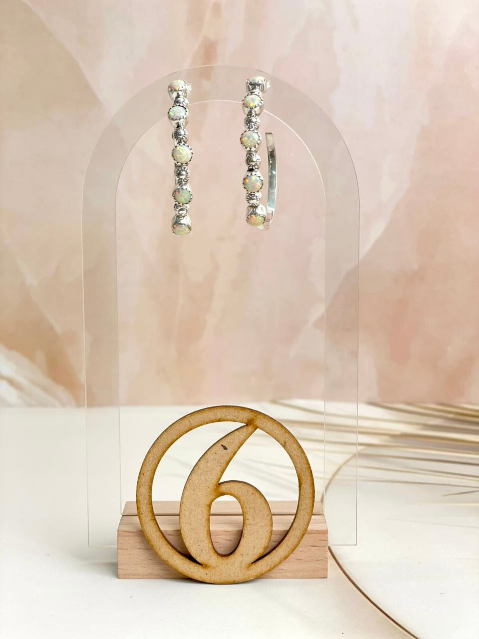 Multi Opal Hoop Earrings sno 18-Earrings-Krush Kandy, Women's Online Fashion Boutique Located in Phoenix, Arizona (Scottsdale Area)