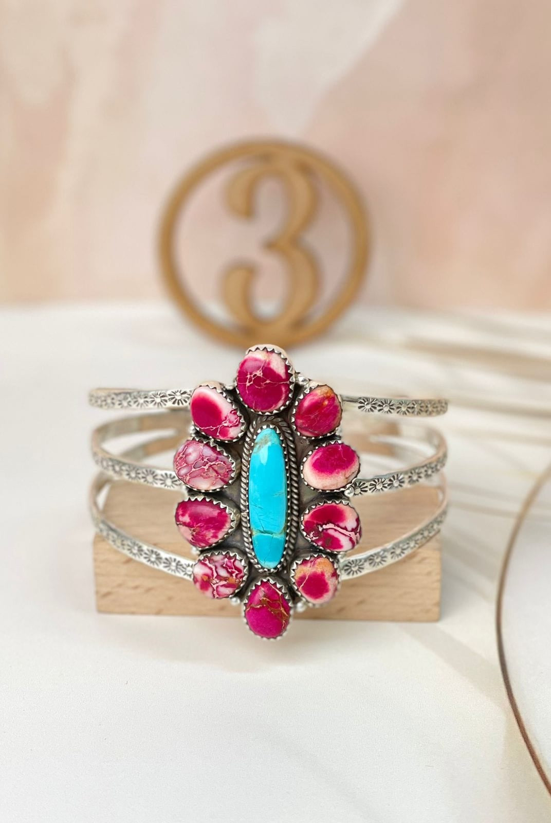 Sterling Stamped Cluster Cuffs-Bracelets-Krush Kandy, Women's Online Fashion Boutique Located in Phoenix, Arizona (Scottsdale Area)