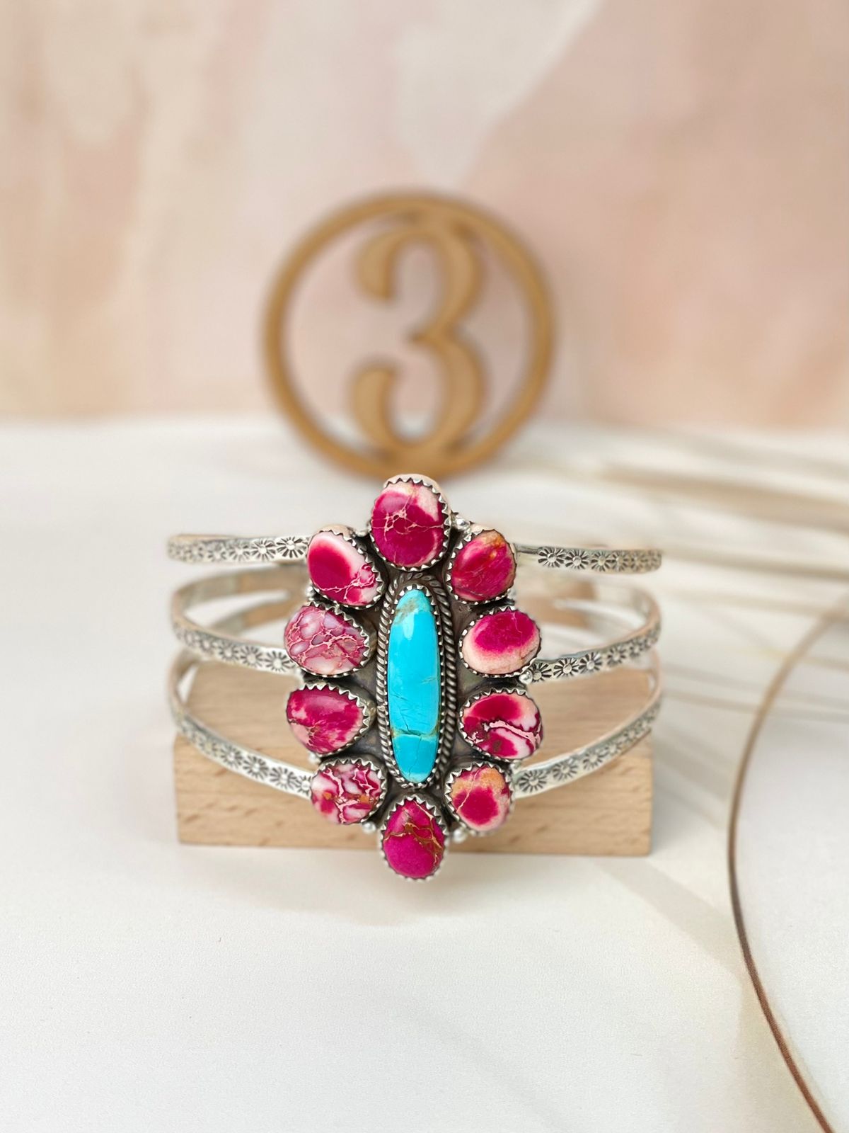 Sterling Stamped Cluster Cuffs-Bracelets-Krush Kandy, Women's Online Fashion Boutique Located in Phoenix, Arizona (Scottsdale Area)